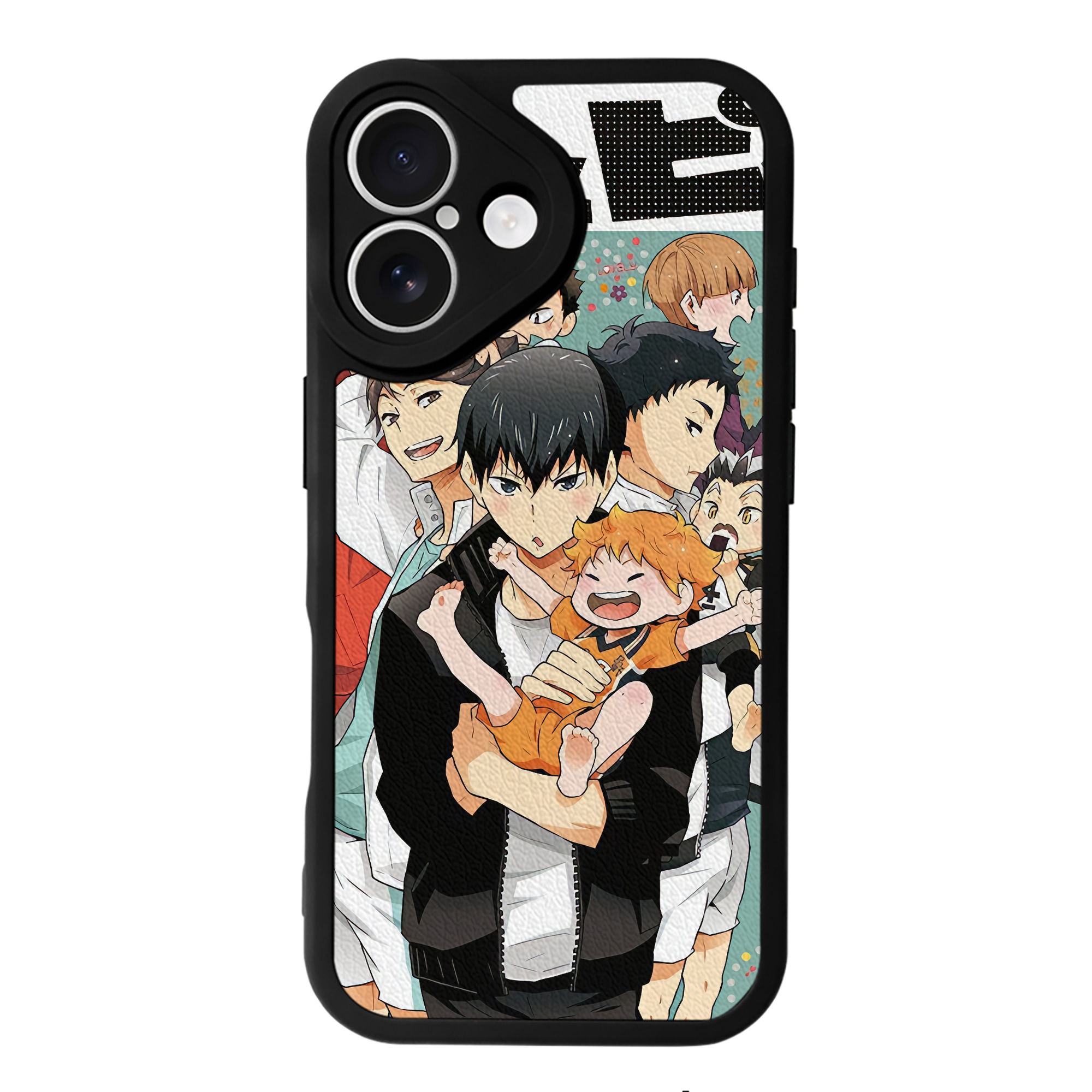 （画像用） ハイキュー!! Haikyu!! 【iPhone 16シリーズ対応】シリコンスマホケース（レザー調） 材質：シリコン